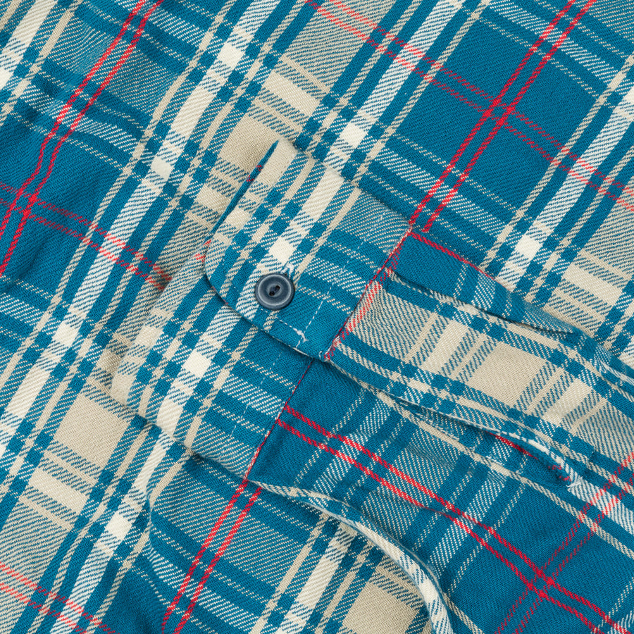 RRL Matlock Shirt Teal Red Plaid