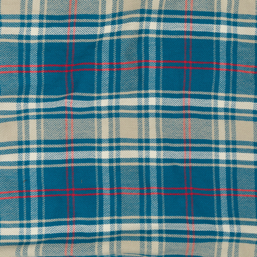 RRL Matlock Shirt Teal Red Plaid