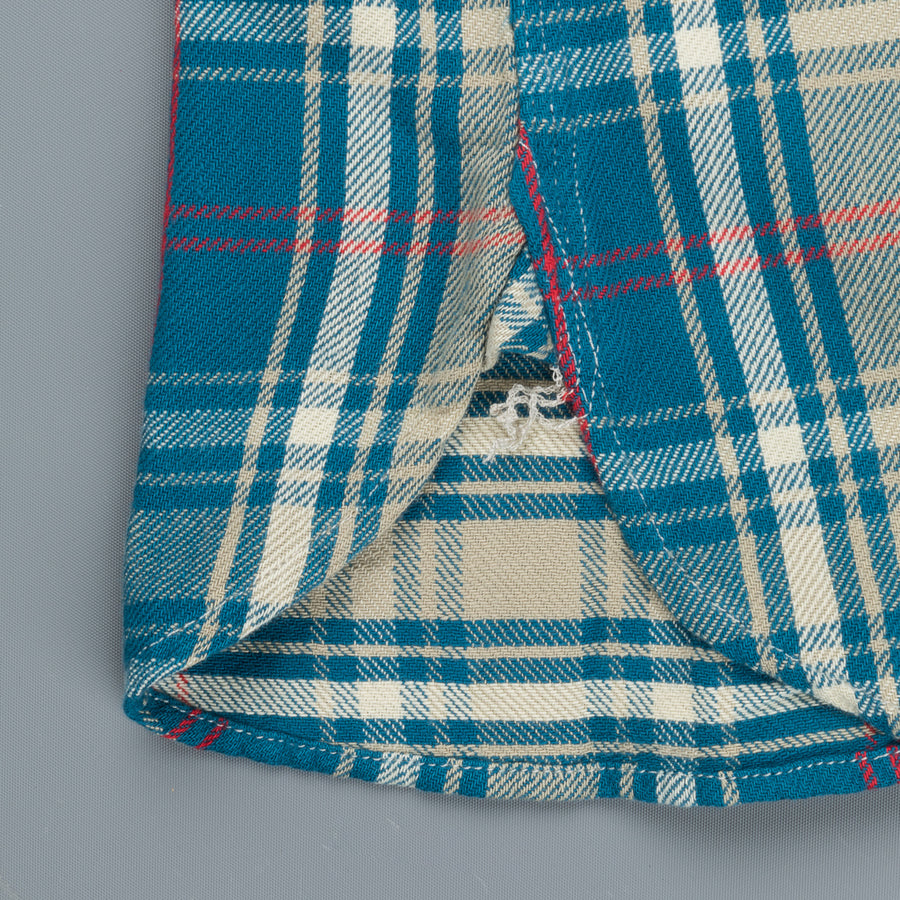 RRL Matlock Shirt Teal Red Plaid