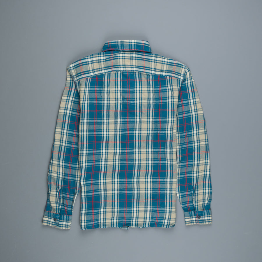 RRL Matlock Shirt Teal Red Plaid
