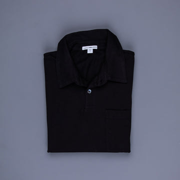James Perse Sueded Jersey Rugby Shirt Black