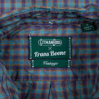 Gitman Vintage x Frans Boone Poplin Check Teal - Joris