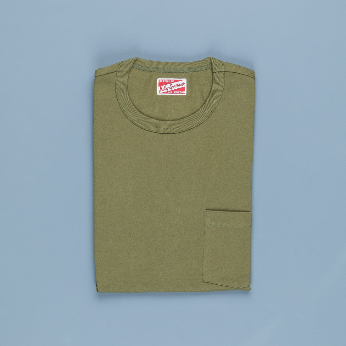 The Real McCoy's Pocket Tee Olive
