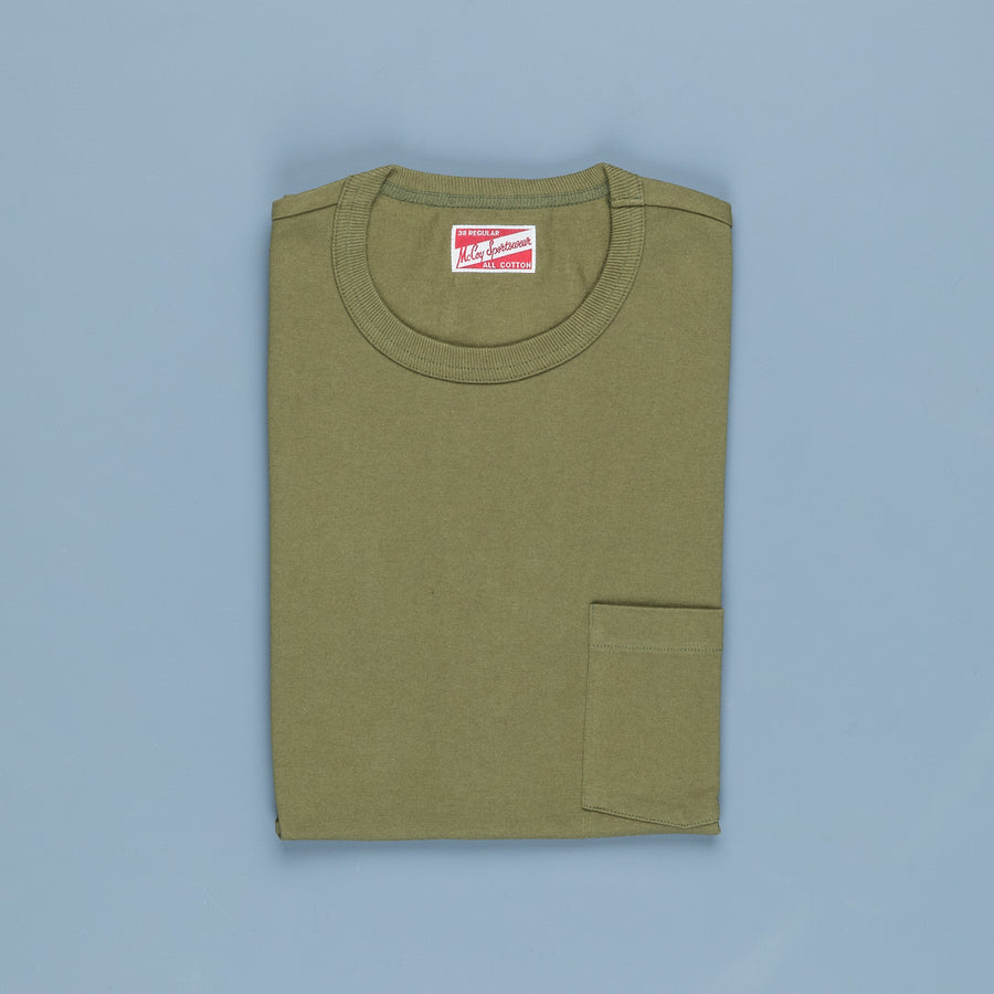 The Real McCoy's Pocket Tee Olive
