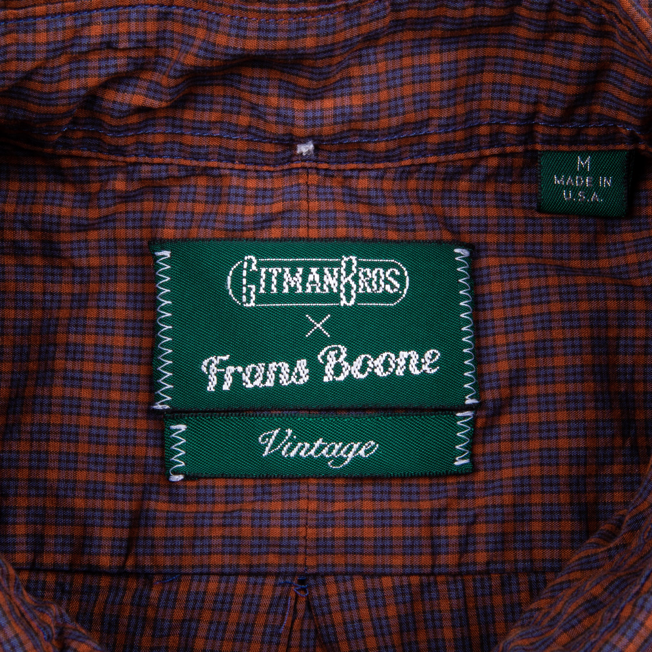 Gitman Vintage x Frans Boone Poplin Check Harissa - Alex