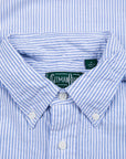 Gitman Vintage oxford button down shirt blue striped