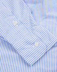 Gitman Vintage oxford button down shirt blue striped