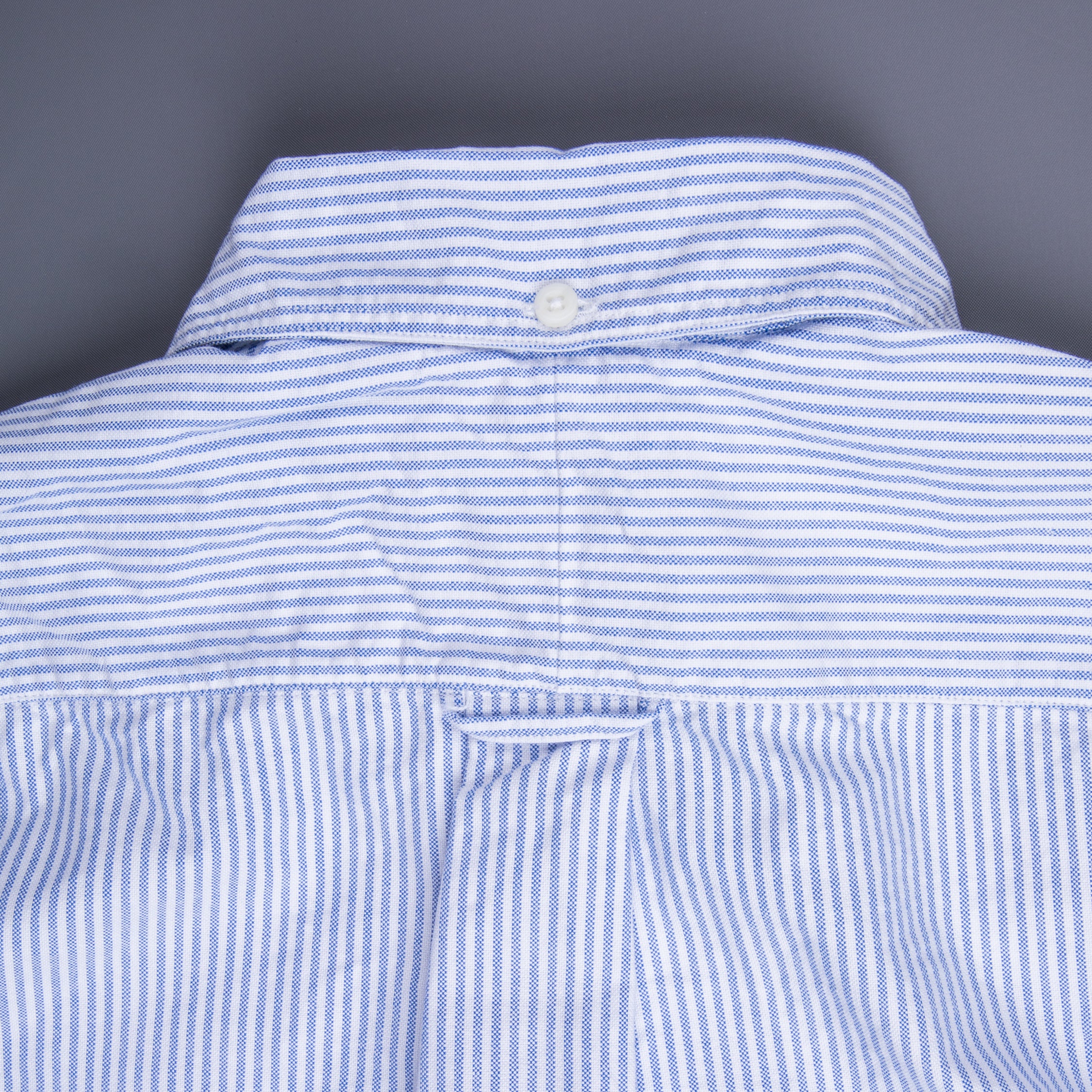 Gitman Vintage oxford button down shirt blue striped