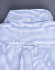 Gitman Vintage oxford button down shirt blue striped