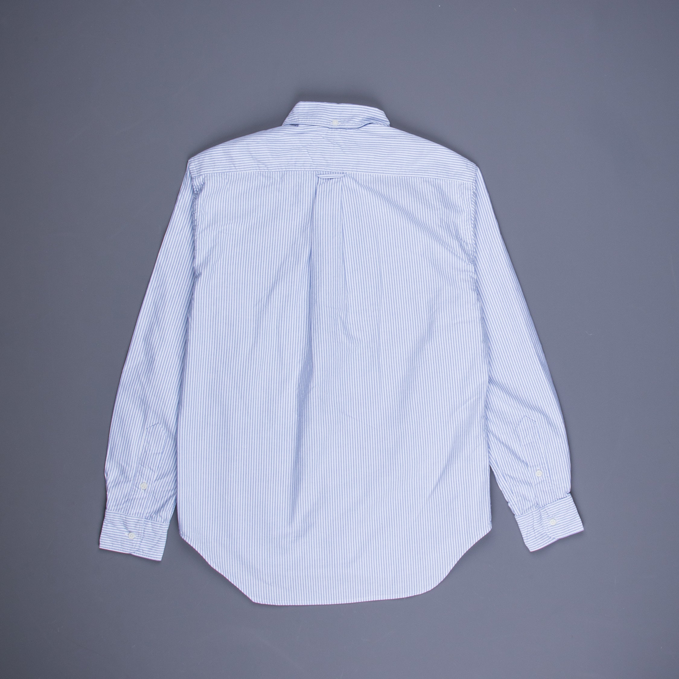 Gitman Vintage oxford button down shirt blue striped