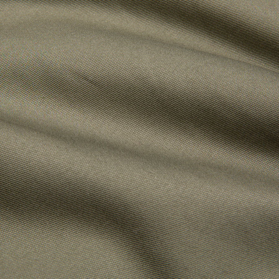 The Real McCoy's Pile Lined Alpaca Vest Olive Plain