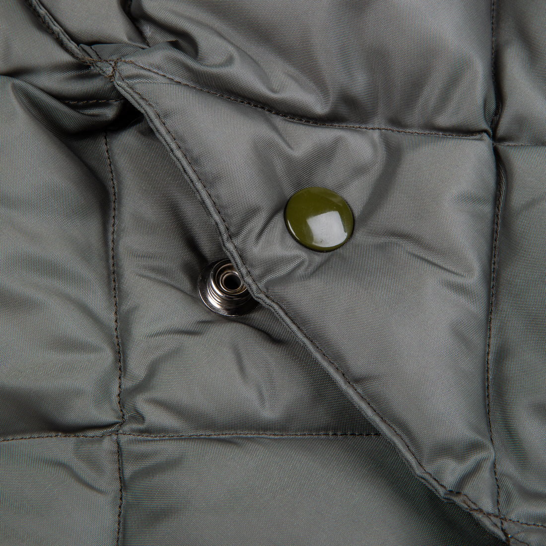 The Real McCoy's Nylon Quilted Down Jacket Dark Olive