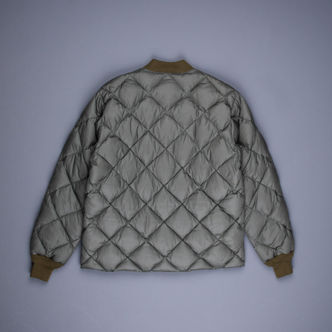 The Real McCoy's Nylon Quilted Down Jacket Dark Olive