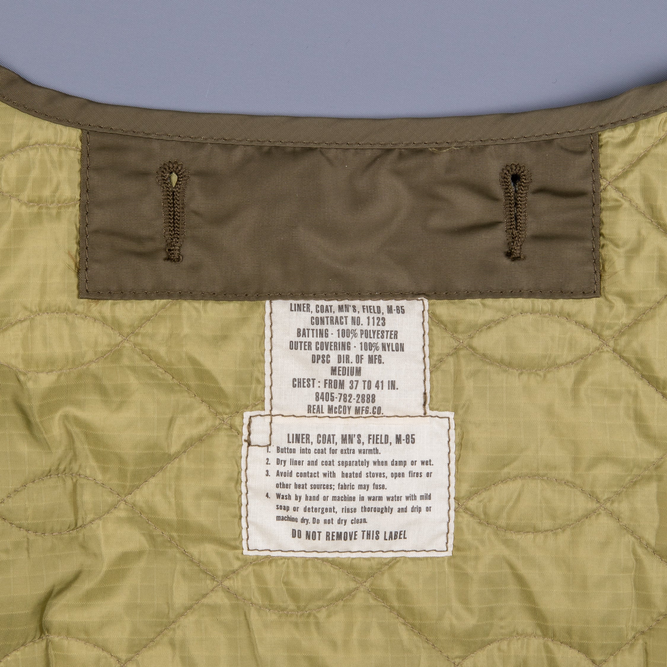 The Real McCoy&#39;s Liner, Coat, Man&#39;s Field, M-65