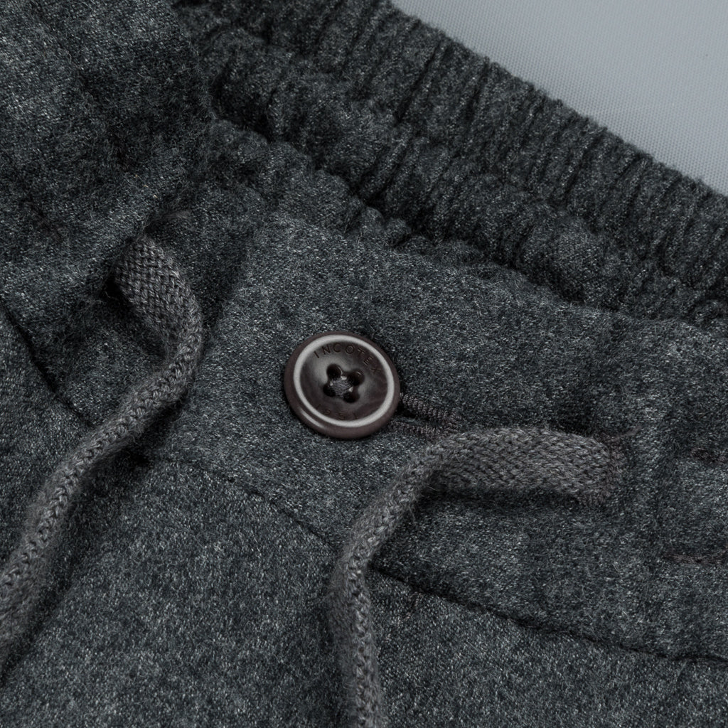 Incotex Venezia Model 52 Lightweight Flannel Grigio Scuro