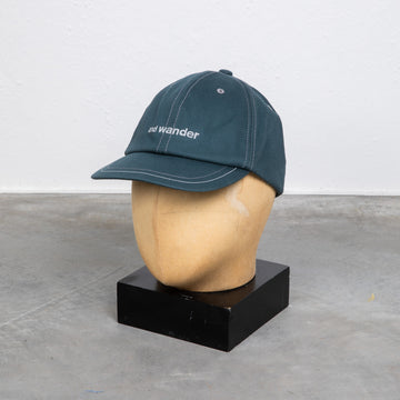 And Wander Cotton Twill Cap Green