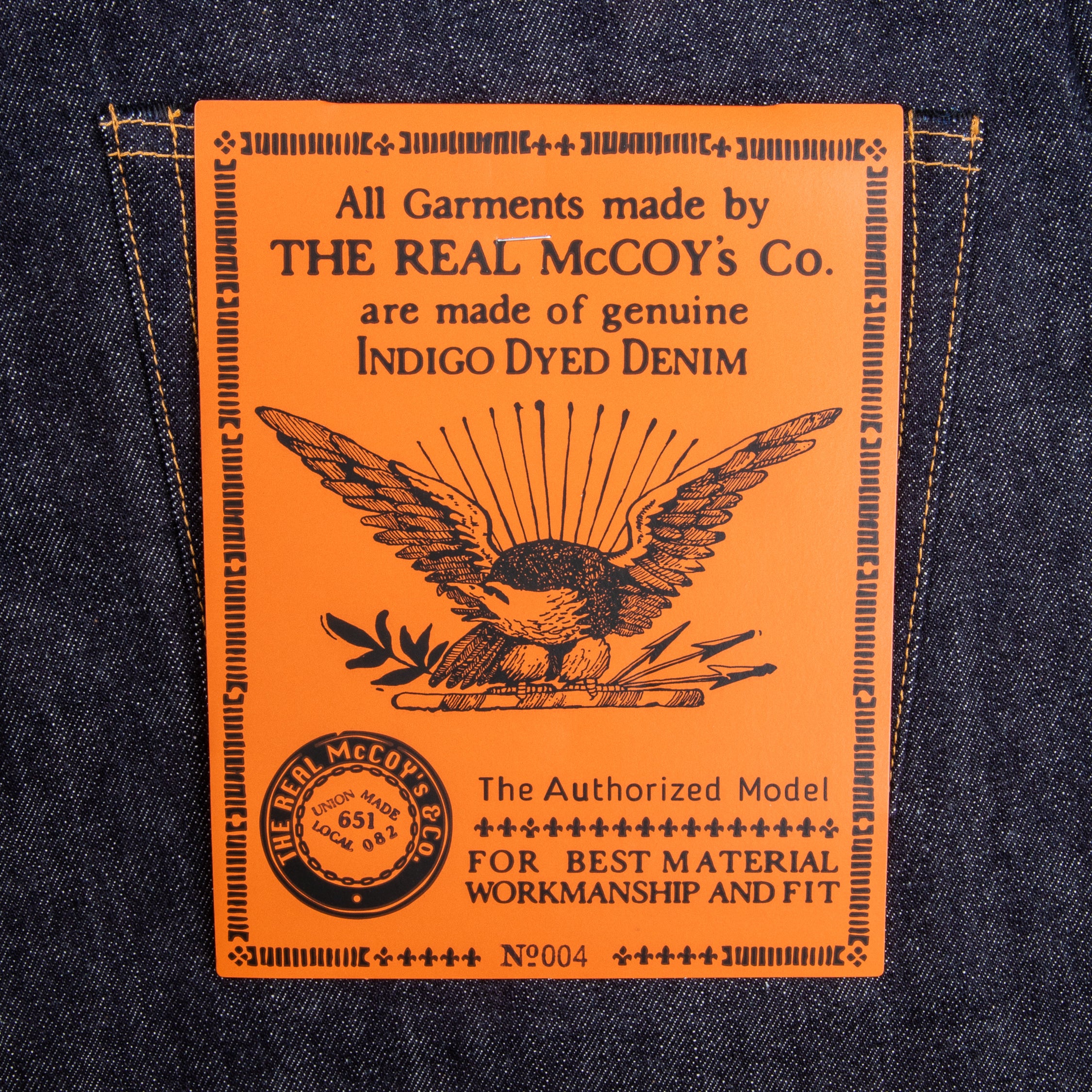 The Real McCoy&#39;s Lot. 004 Denim