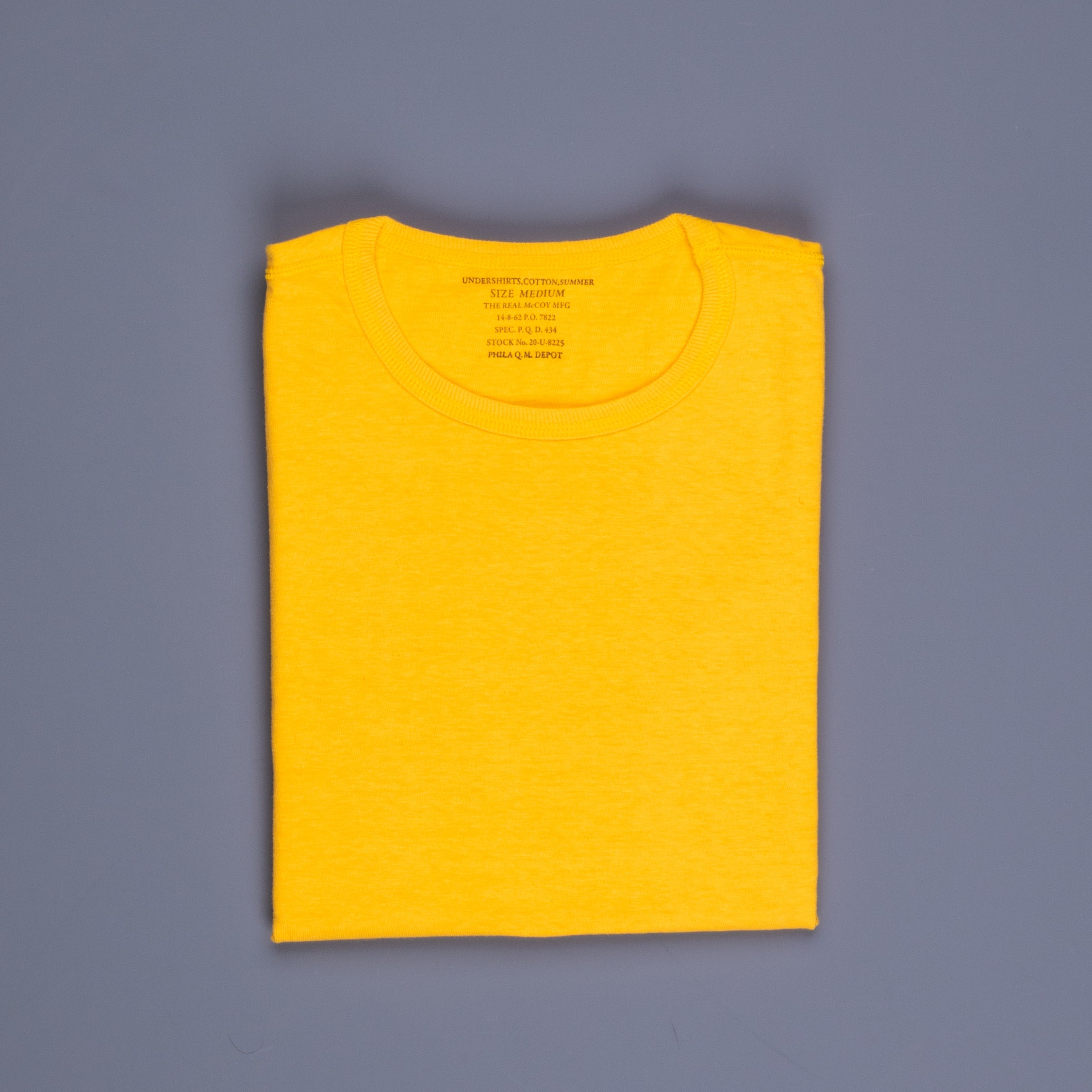 The Real McCoy&#39;s Undershirts Summer Cotton Yellow