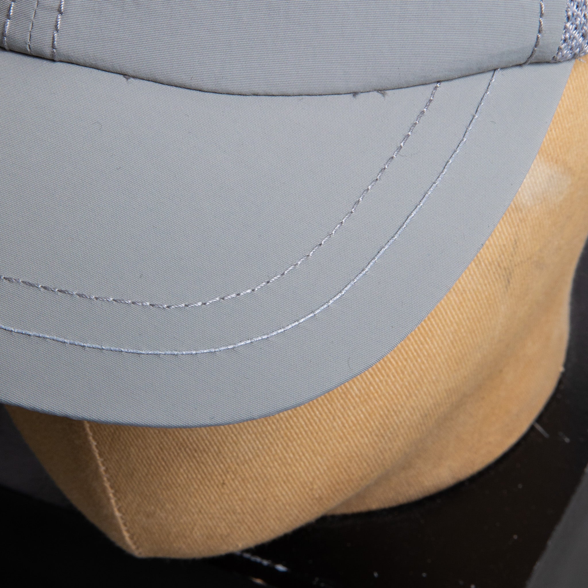 And Wander Back Mesh Cap Light Gray