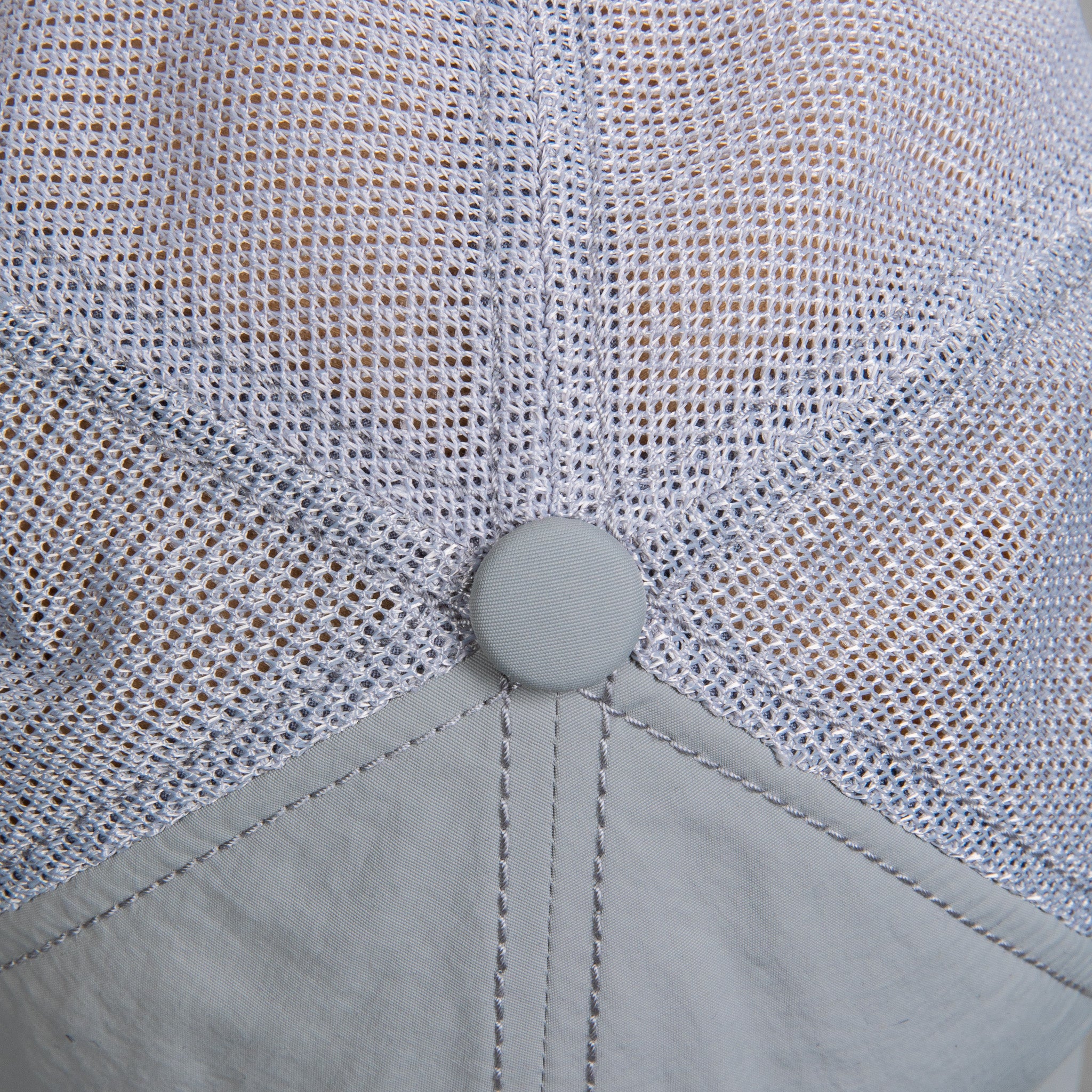 And Wander Back Mesh Cap Light Gray