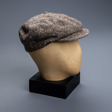 The Real McCoy's (Donegal) Tweed Newsboy Cap Brown