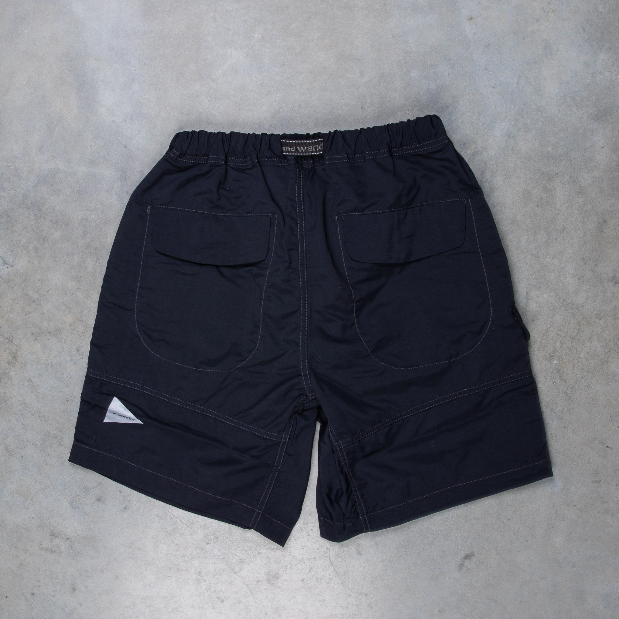 And Wander Ny Taffeta Hiker Shorts Black
