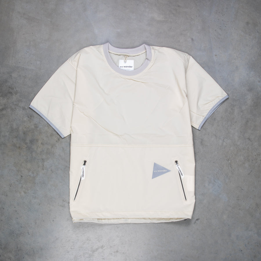 And Wander Pertex Wind T Off-White
