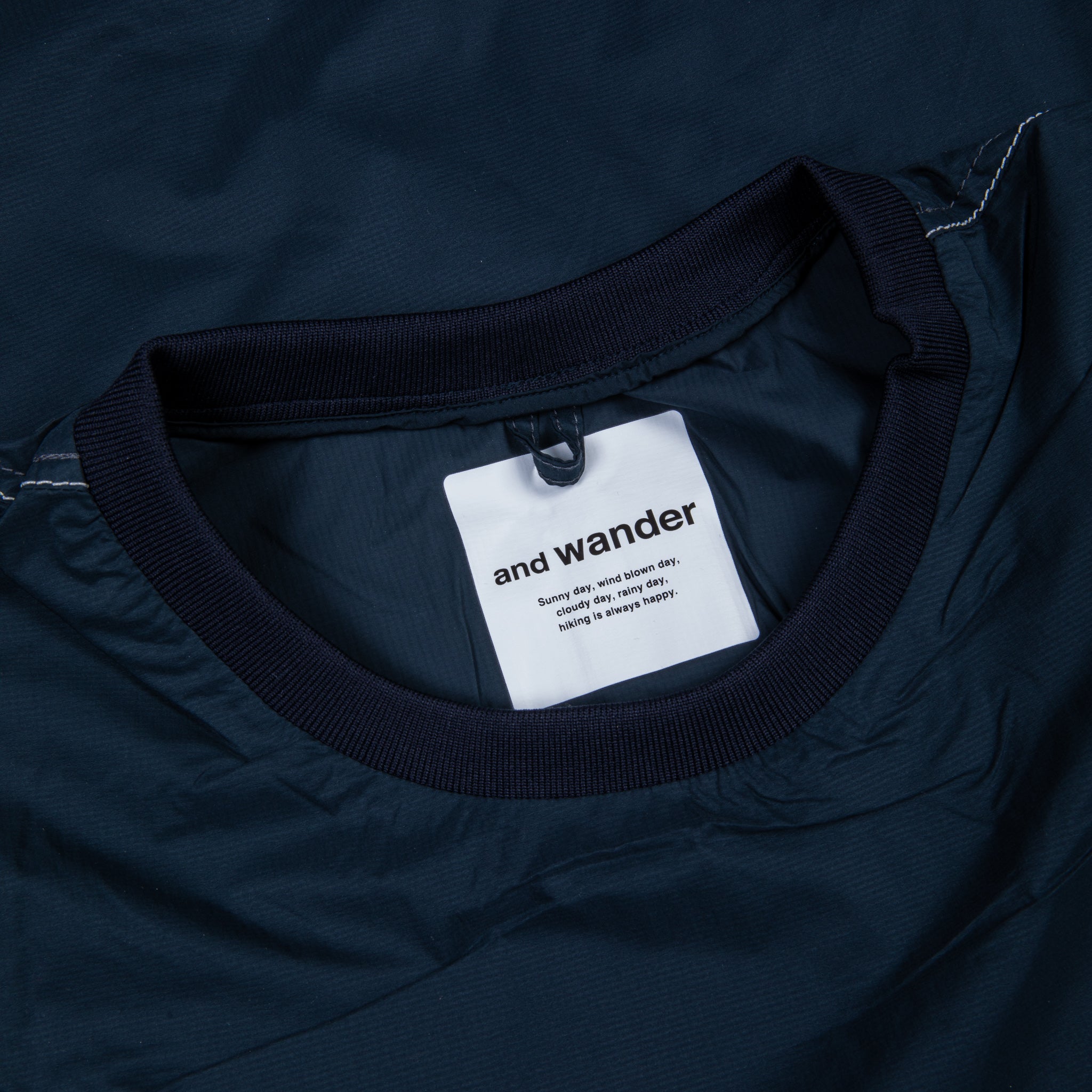 And Wander Pertex Wind T Navy