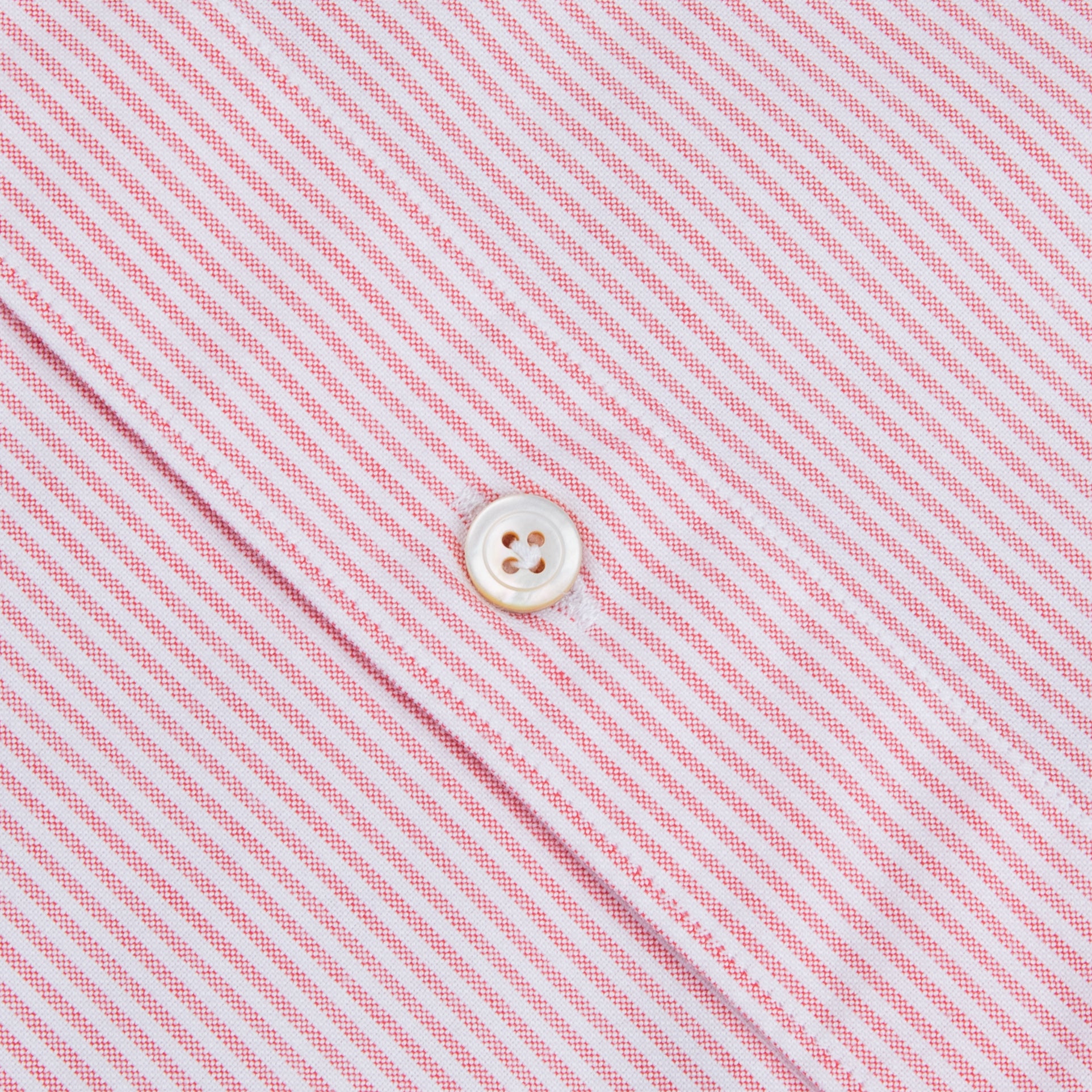 Finamore Gaeta Shirt Pinpoint Oxford Lucio Collar Pink Stripe