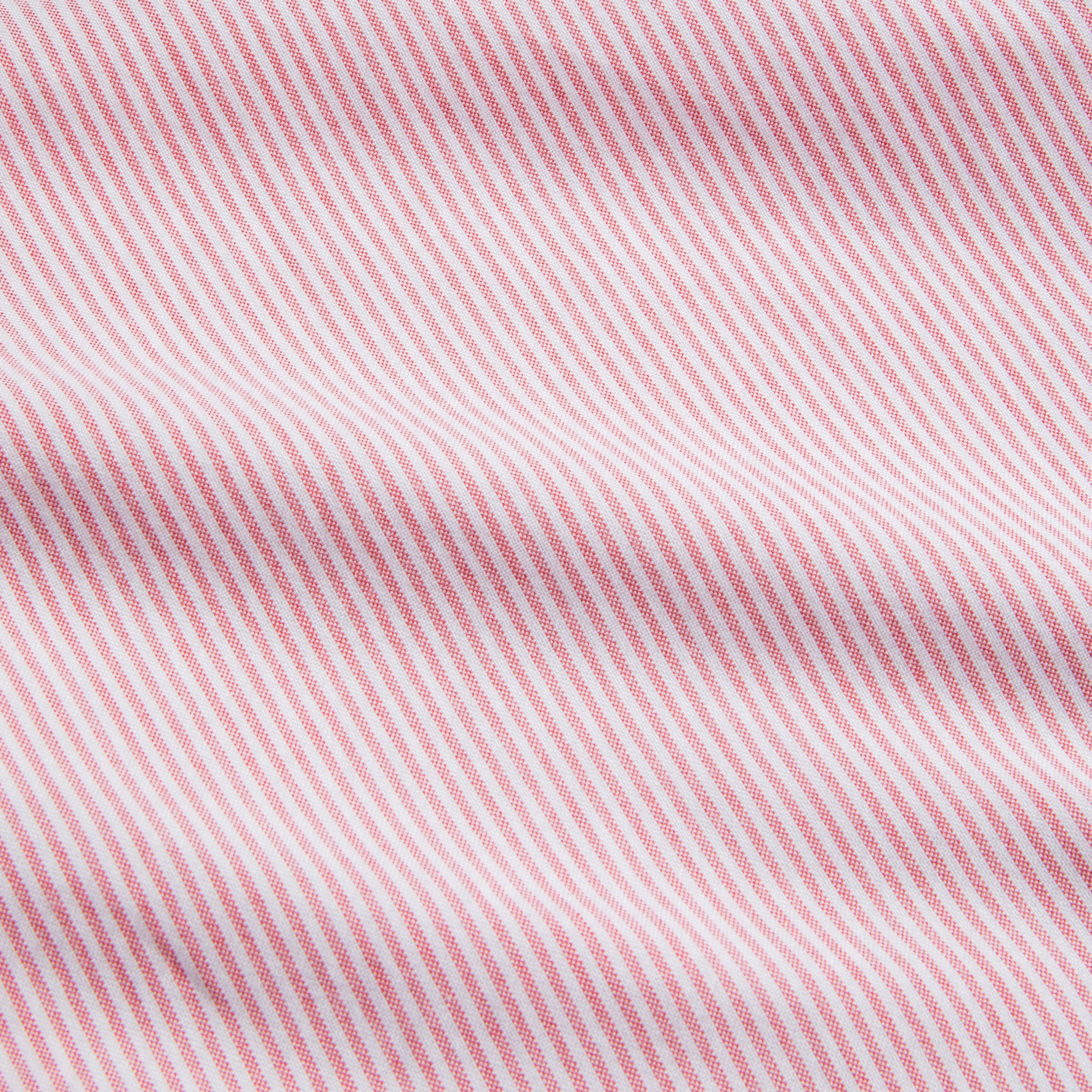 Finamore Gaeta Shirt Pinpoint Oxford Lucio Collar Pink Stripe