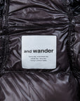 And Wander Diamond Stitch down jacket black