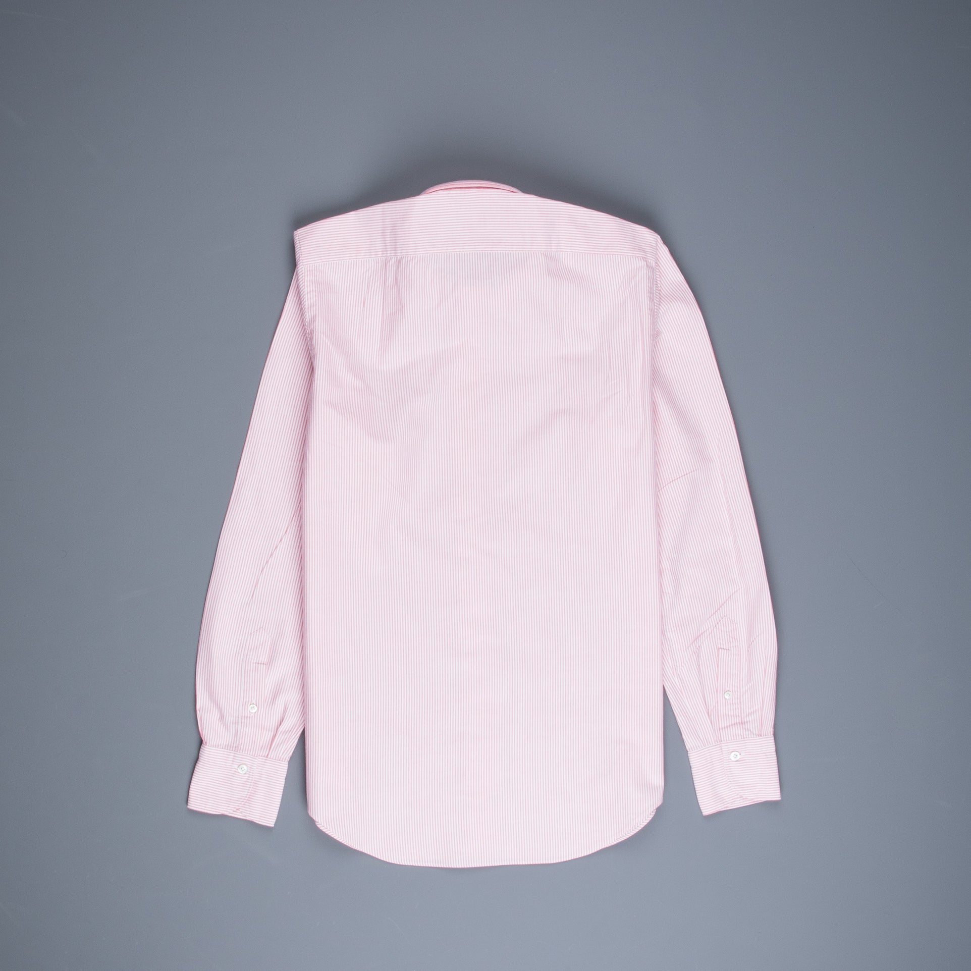 Finamore Tokyo Shirt Pinpoint Oxford Lucio collar Pink Stripe