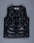 And Wander Diamond Stitch down vest black