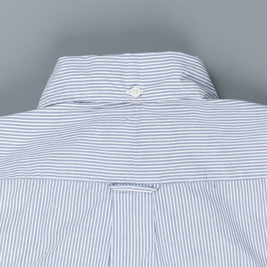 Gitman Vintage x Frans Boone Japanese woven Stripe two tone blue