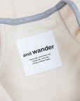 And Wander light fleece pullover off white