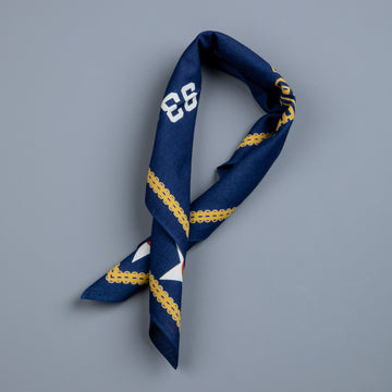 RRL Surplus Bandana Indigo Cream red
