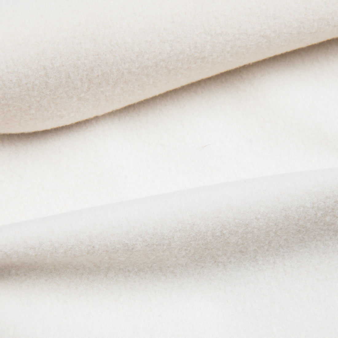 And Wander light fleece pullover off white