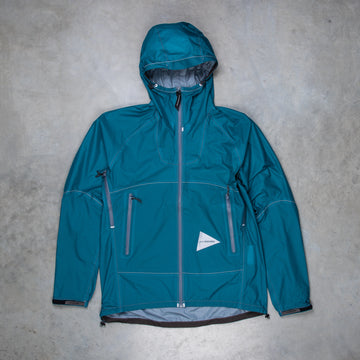 And Wander 3L UL Rain Jacket Blue