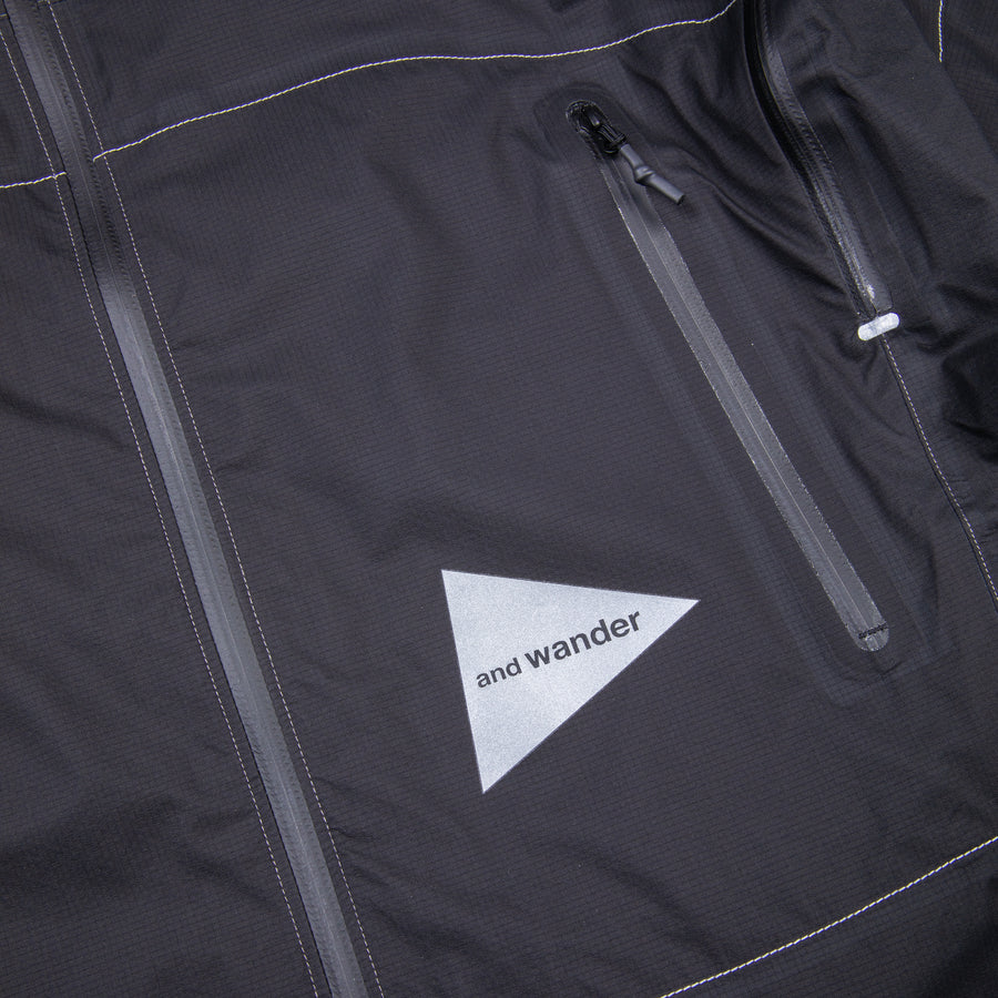 And Wander 3L UL Rain Jacket Black