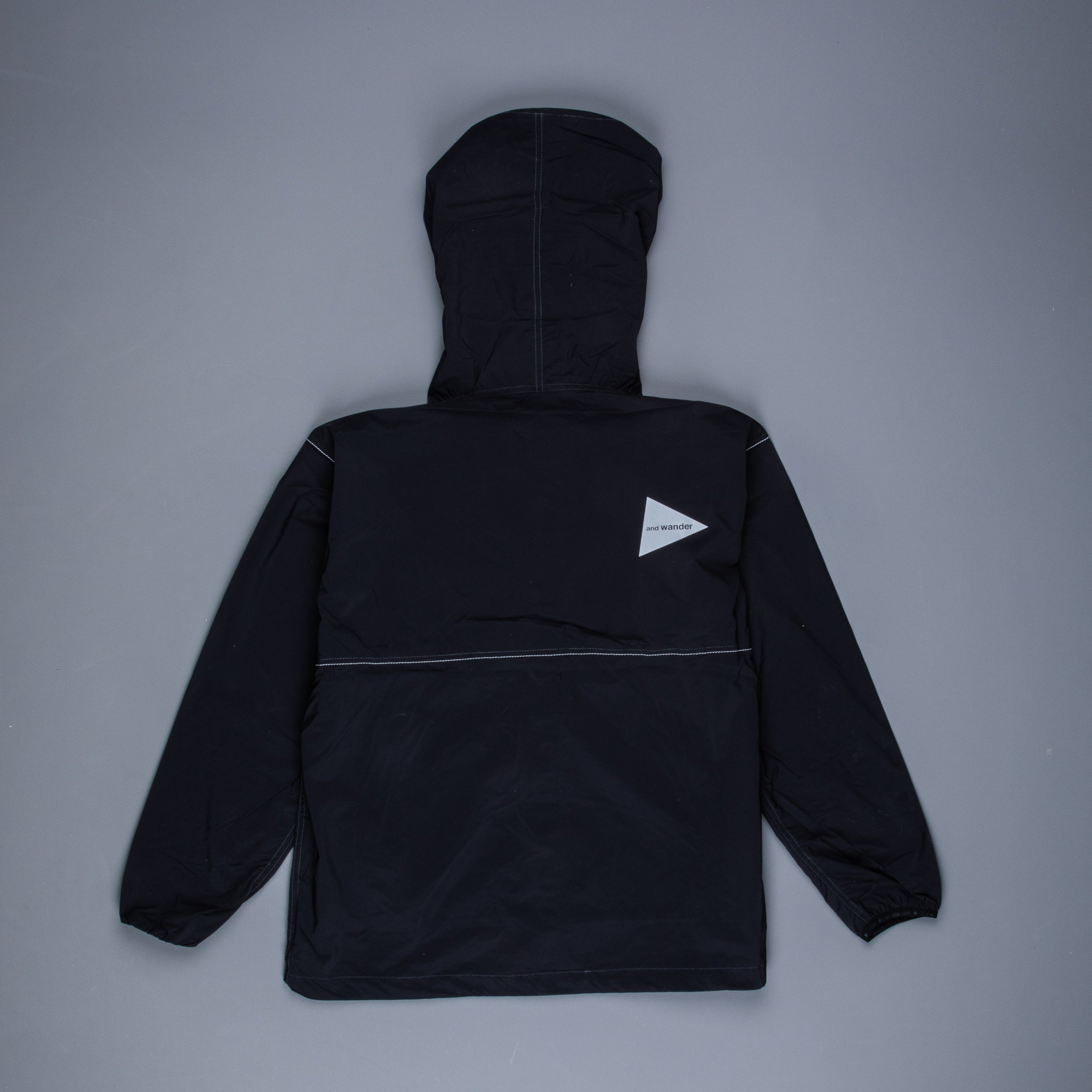 【and wander】PERTEX wind long sleeve T And Wander Mens Pertex Wind Long Sleeve Pullover T Shirt Black