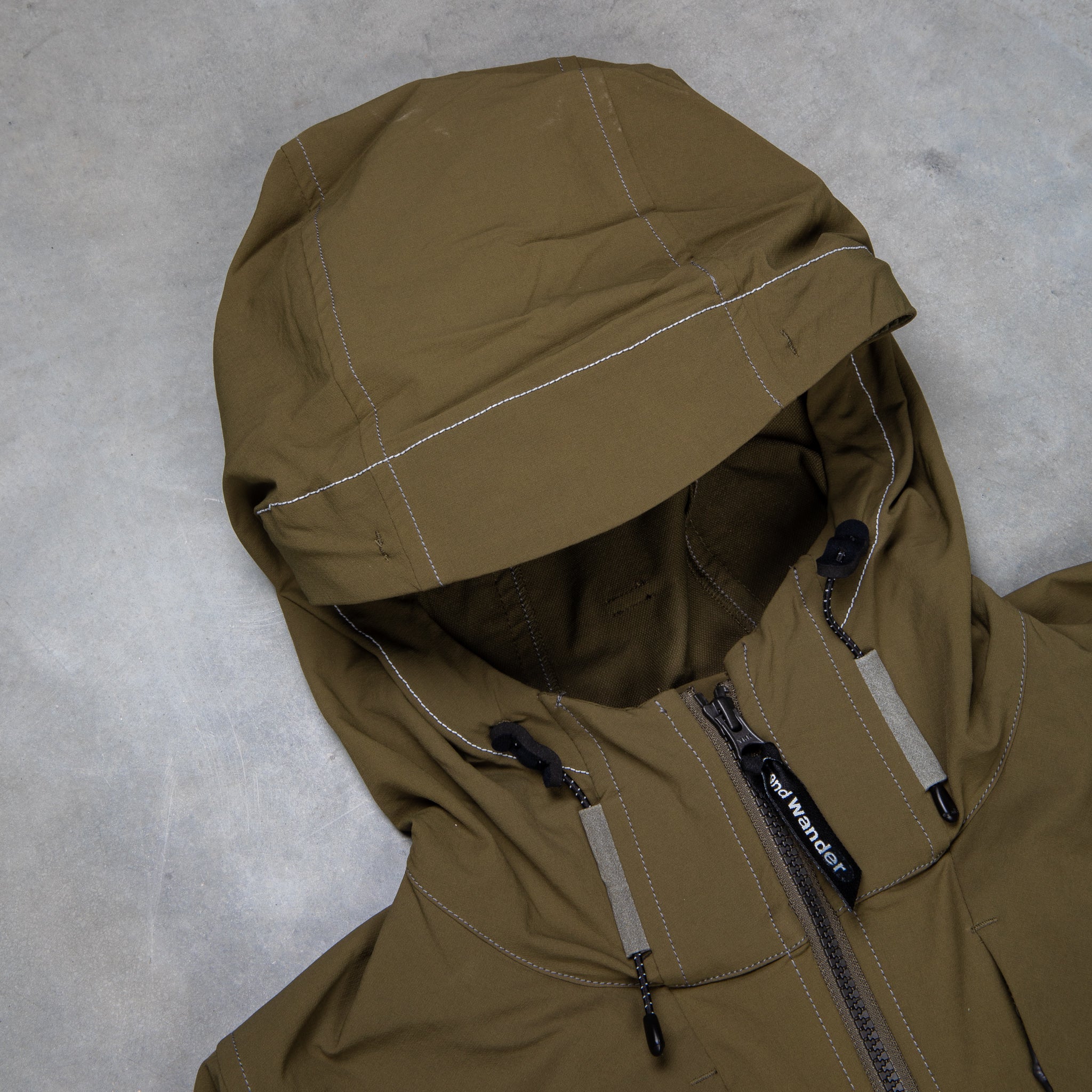 And Wander Schoeller 3XDRY Stretch Jacket Khaki