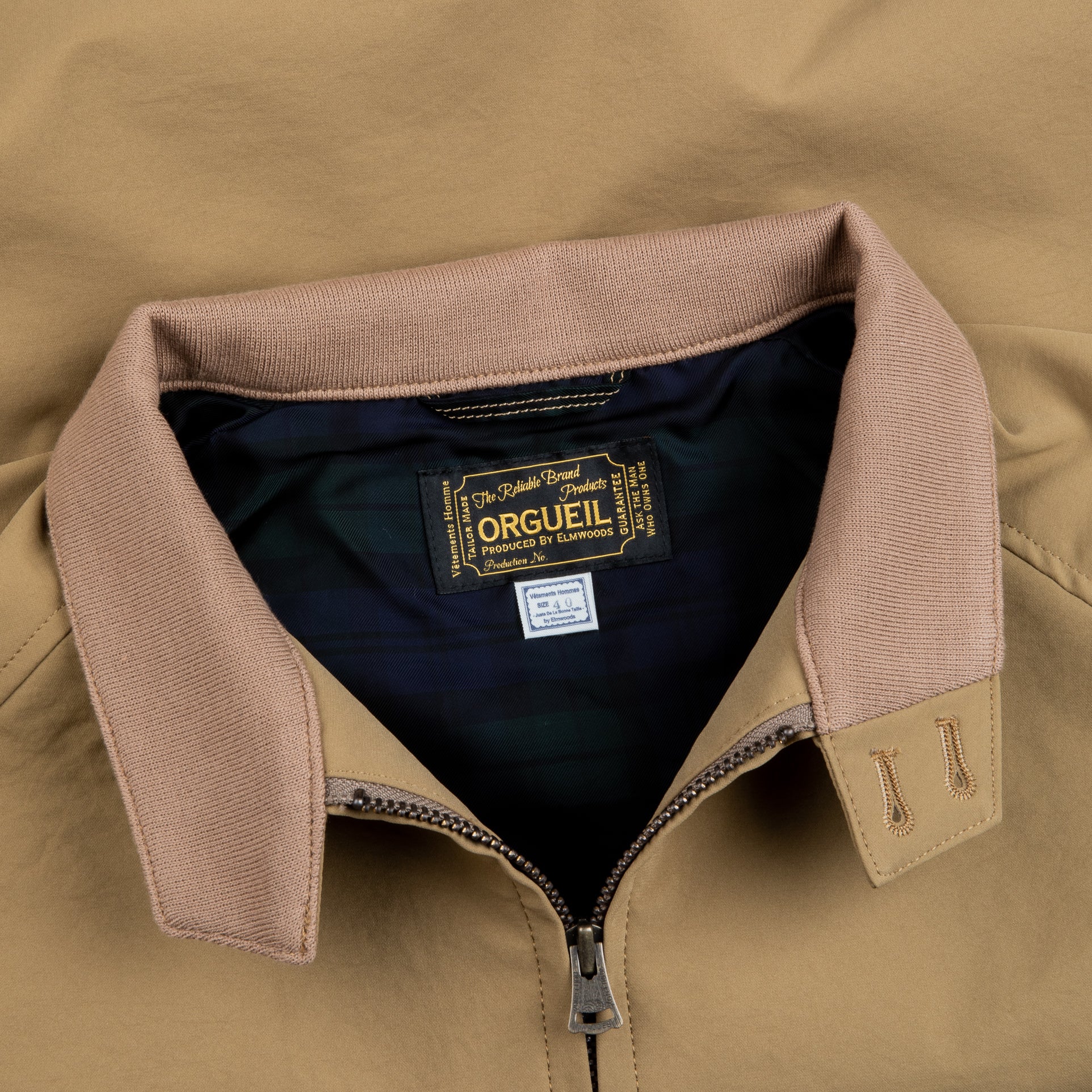 Orgueil 4162c Harrington Jacket Beige