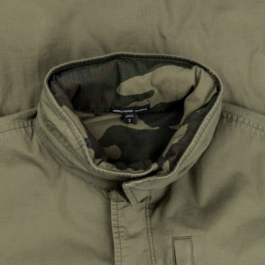 James Perse Militairy Ripstop Field Jacket Olive