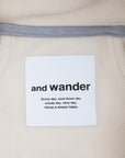 And Wander light fleece jacket off white