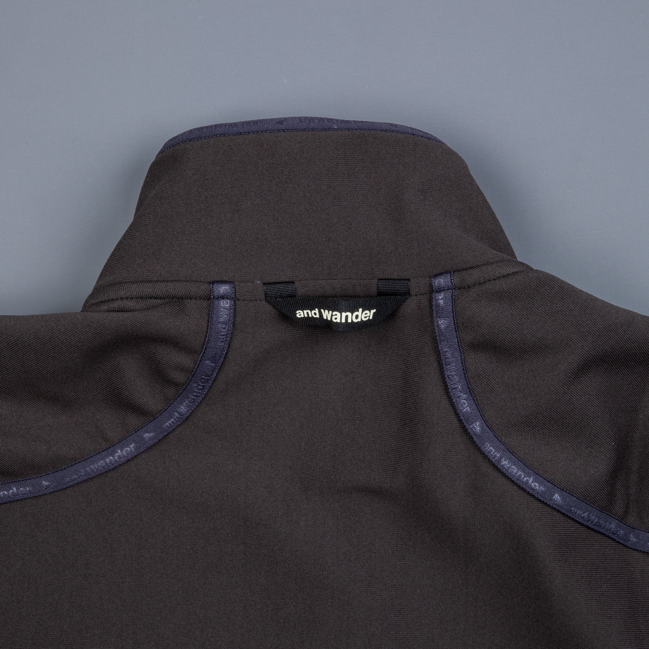 And Wander light fleece jacket charcoal