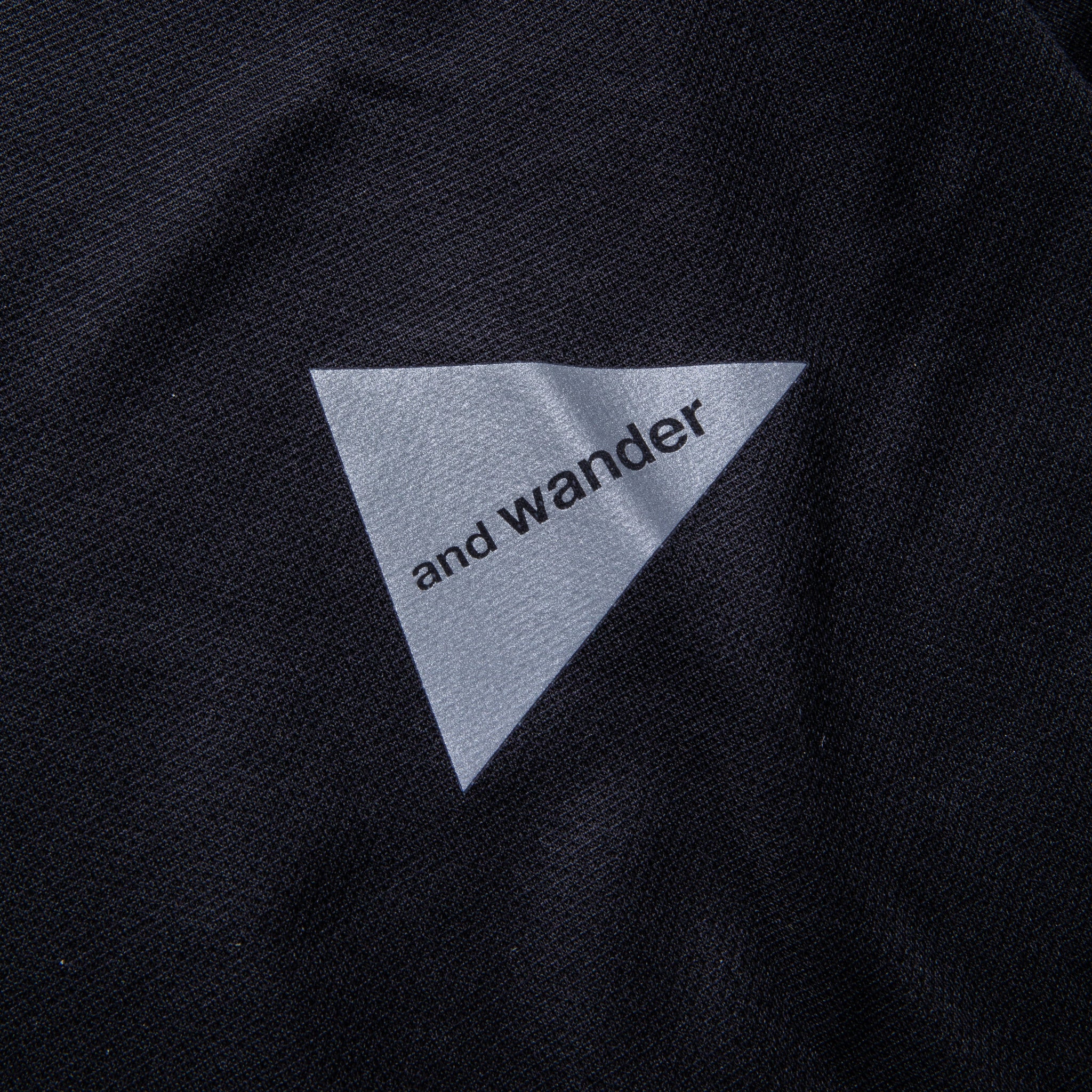 And Wander Power Dry Jersey Raglan SS T Black