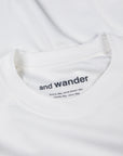 And Wander Power Dry Jersey Raglan SS T Off-White