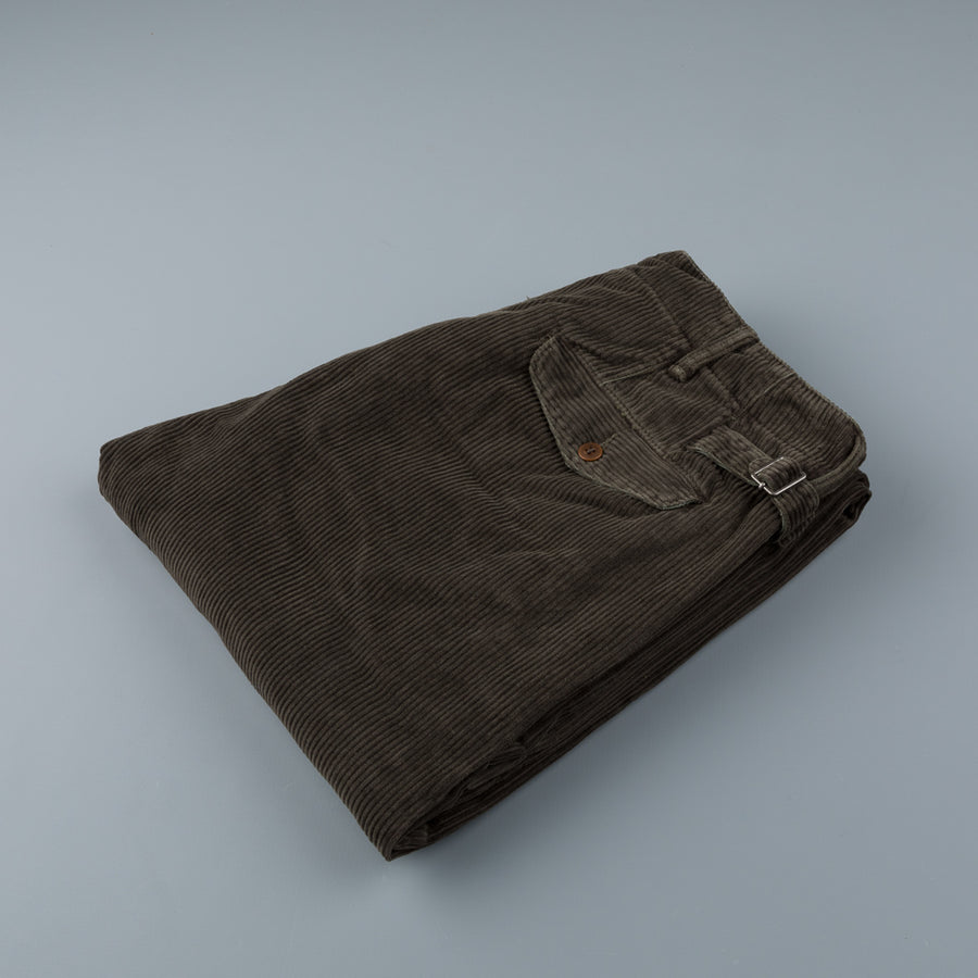 RRL Officer's Flat Pants Corduroy Brown