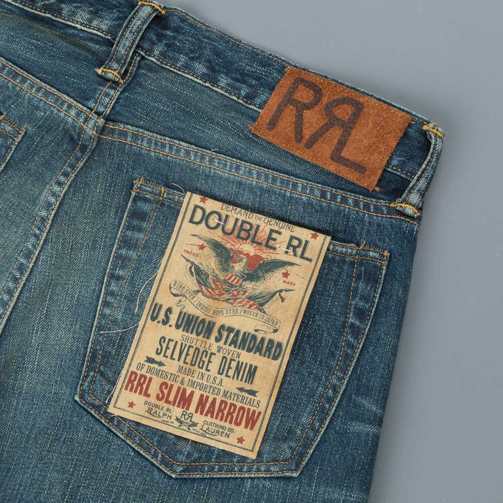 RRL Slim Narrow Jeans Wellston wash