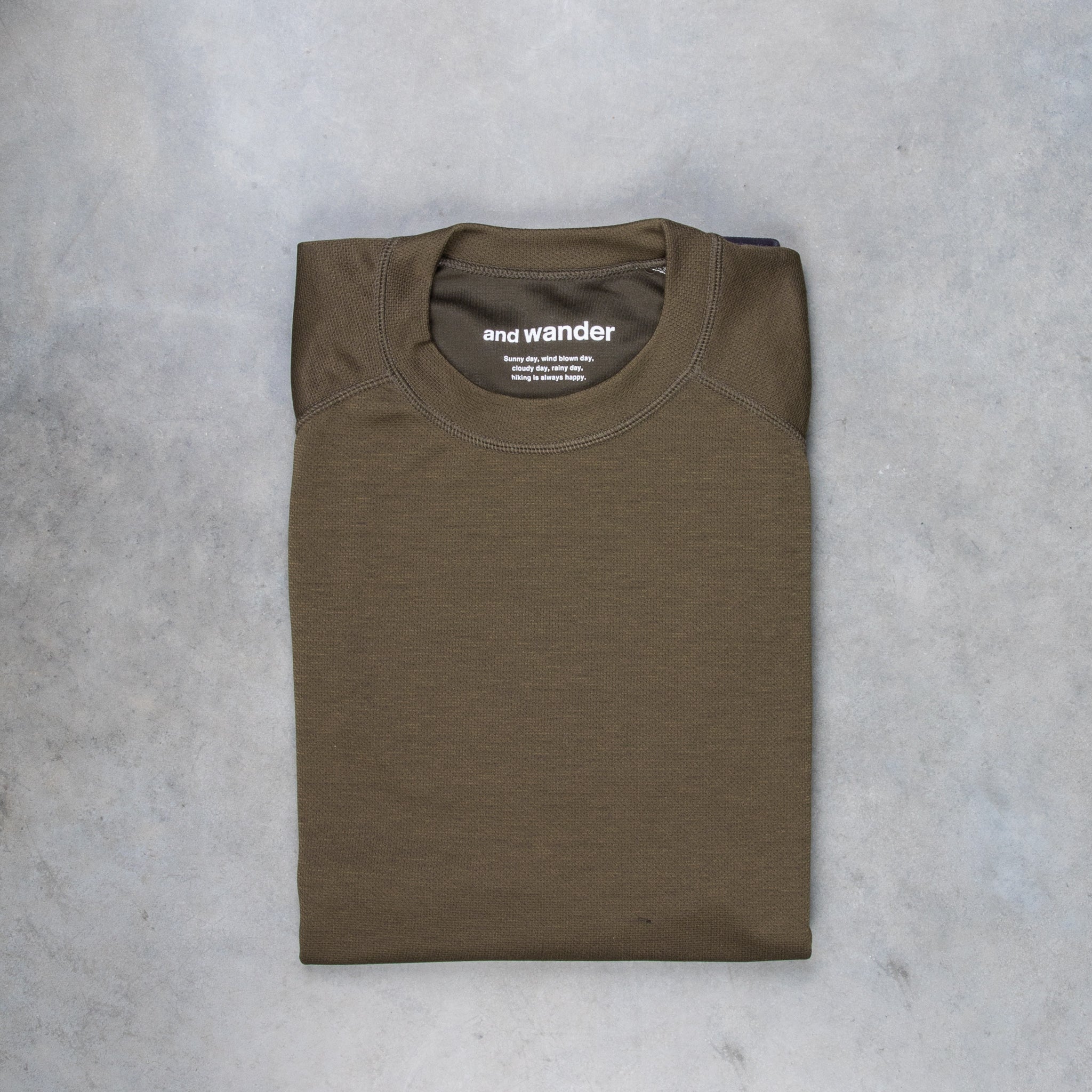 And Wander Power Dry Jersey Raglan LS T Khaki – Frans Boone Store